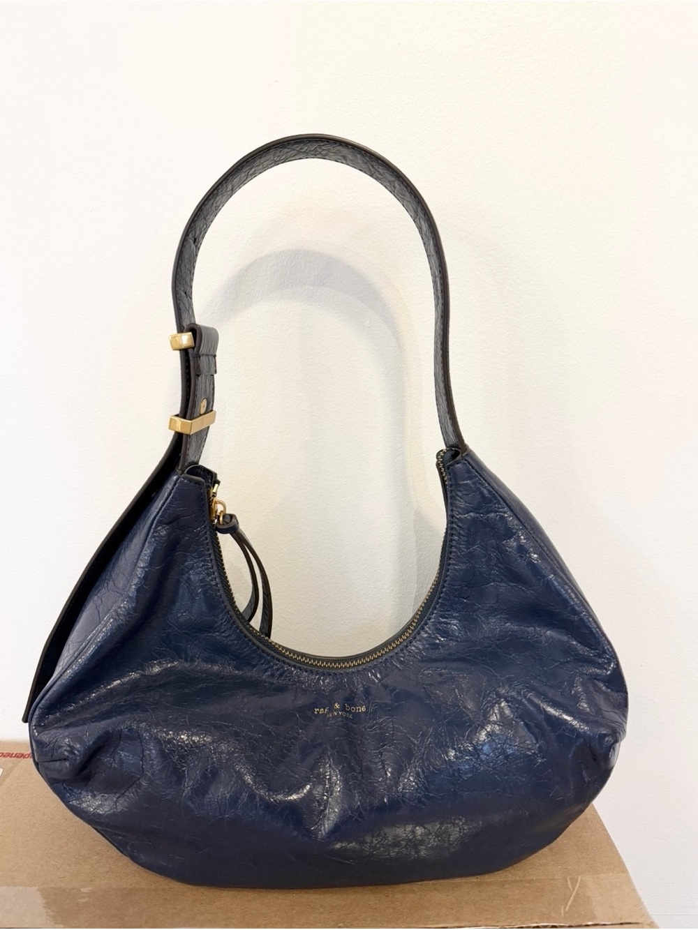 Rag & Bone Hudson Hobo Crackle Leather Brand New!